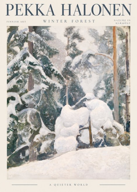 Pekka Halonen Winter Forest II No2 - Plakát