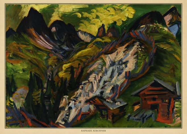 Raphael Kirchner Mountain Landscape I No6 - Plakát