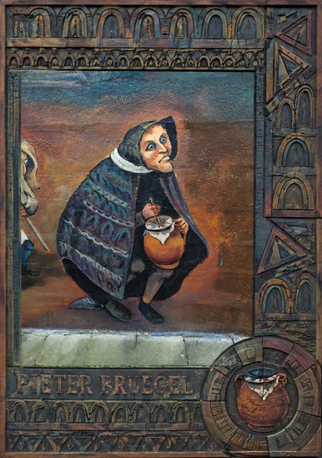 Pieter Bruegel The Beggar Woman with Jug No6 - Plakát