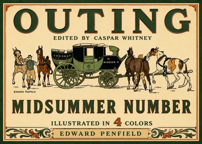Edward Penfield Outing - Midsummer Number No6 - Plakát