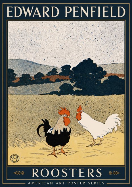 Edward Penfield Roosters No3 - Plakát