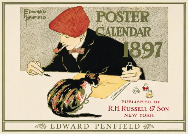 Edward Penfield Poster Calendar 1897 No1 - Plakát