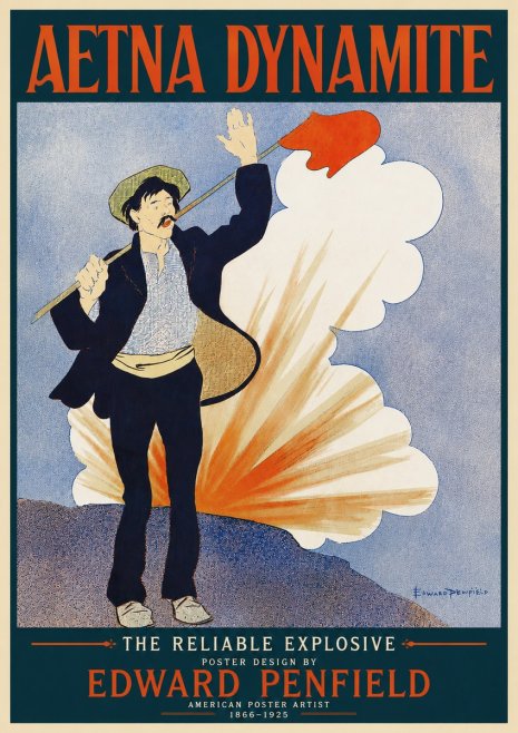 Edward Penfield Aetna Dynamite No3 - Plakát