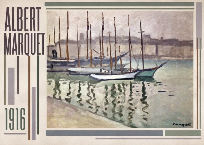 Albert Marquet Le Port Du Havre No2 - Plakát