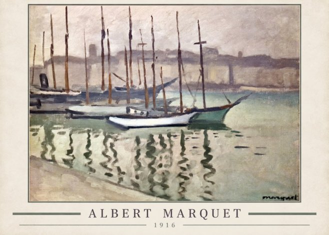 Albert Marquet Le Port Du Havre No3 - Plakát
