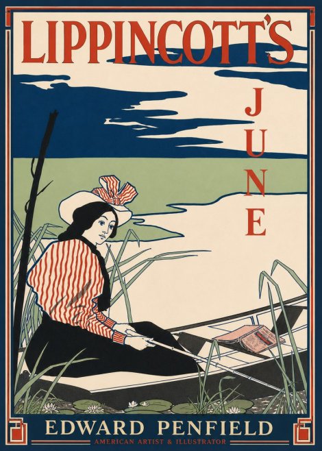 Edward Penfield Lippincott's June No4 - Plakát