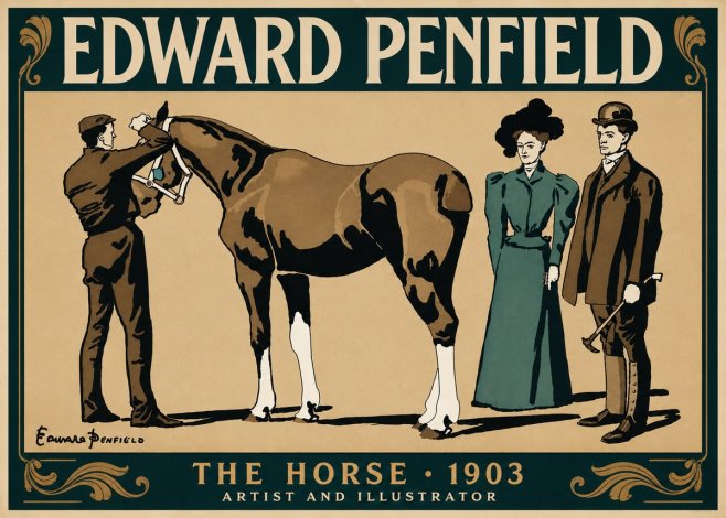 Edward Penfield The Horse No5 - Plakát