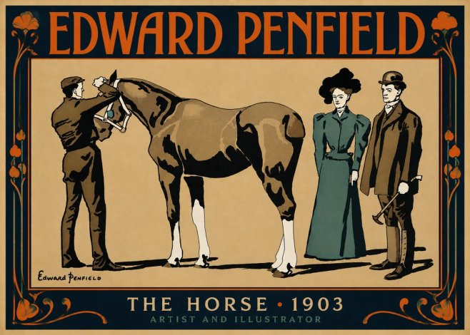Edward Penfield The Horse No6 - Plakát