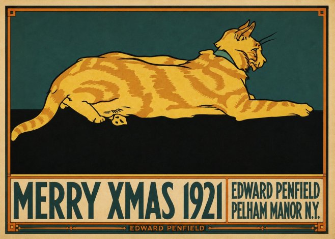 Edward Penfield Merry Xmas 1921 No3 - Plakát
