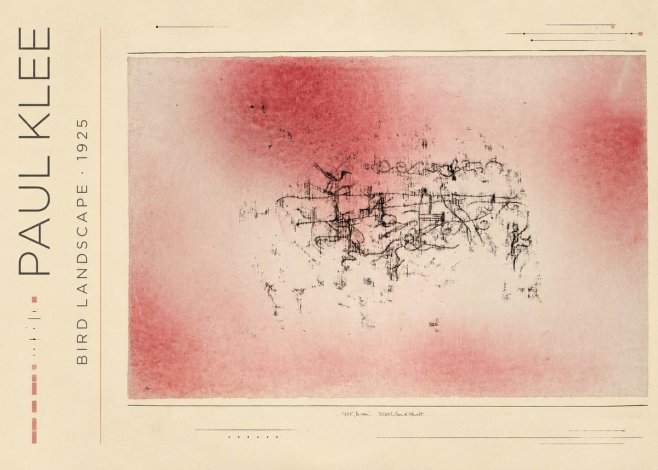 Paul Klee Bird Landscape No3 - Plakát