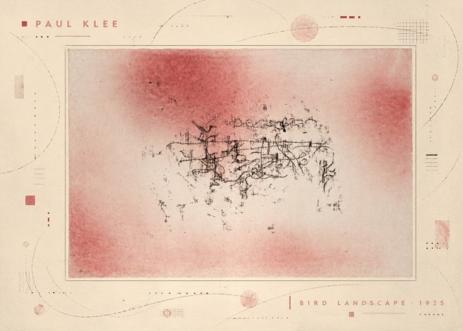 Paul Klee Bird Landscape No5 - Plakát