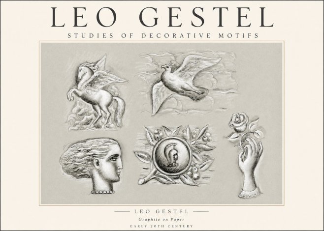 Leo Gestel Studies of Decorative Motifs No1 - Plakát