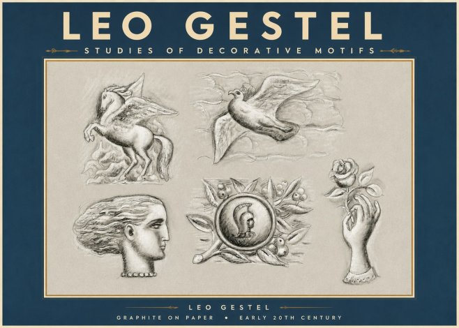 Leo Gestel Studies of Decorative Motifs No3 - Plakát