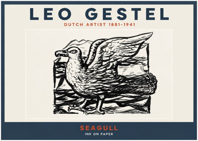 Leo Gestel Seagull No2 - Plakát