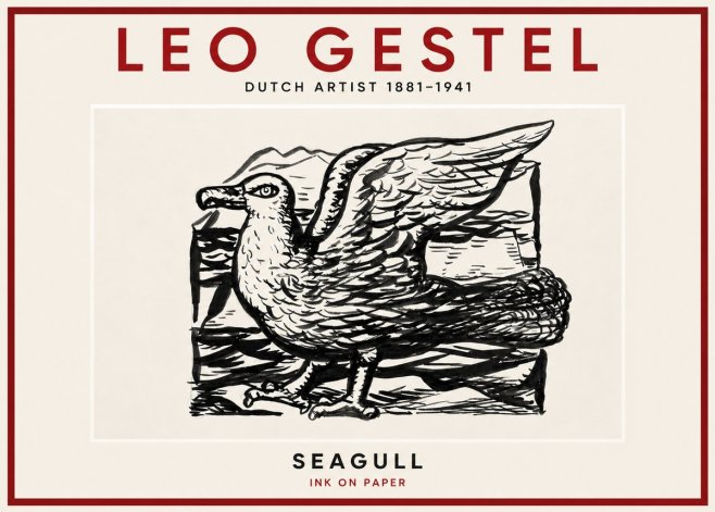 Leo Gestel Seagull No4 - Plakát