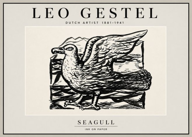 Leo Gestel Seagull No6 - Plakát