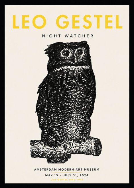 Leo Gestel Night Watcher No6 - Plakát