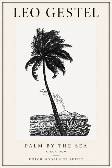 Leo Gestel Palm by the Sea No1 - Plakát