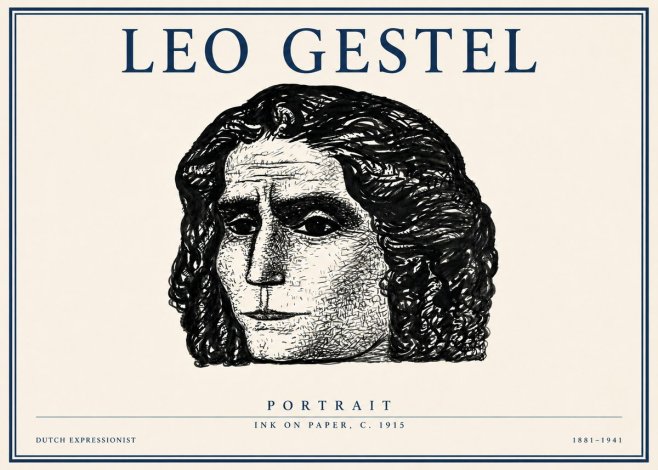 Leo Gestel Portrait No3 - Plakát
