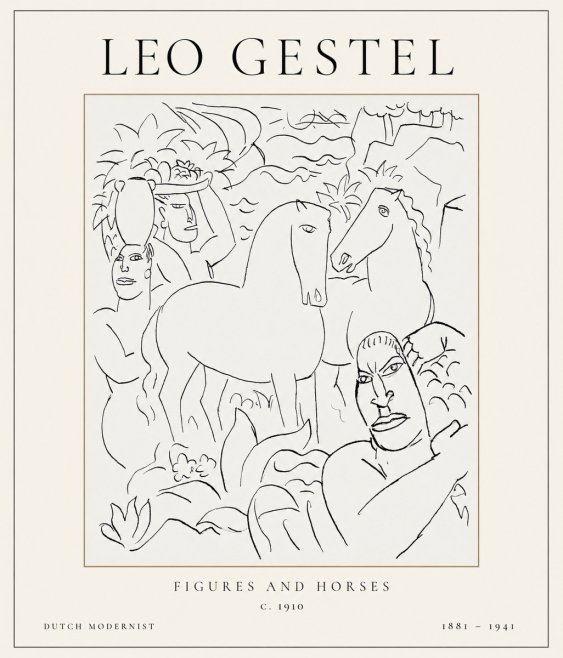 Leo Gestel The Equestrian Companions No2 - Plakát