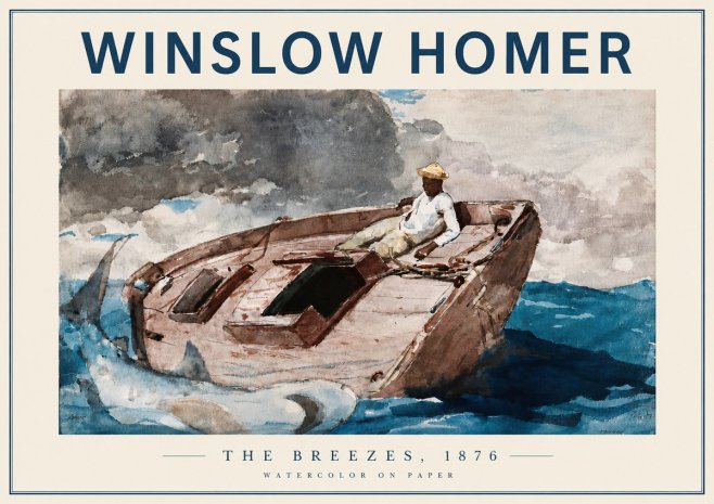 Winslow Homer The Breezes No5 - Plakát