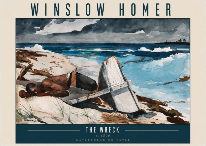 Winslow Homer The Wreck No5 - Plakát