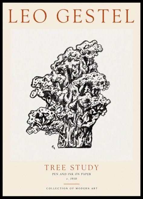 Leo Gestel Tree Study No3 - Plakát