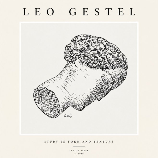 Leo Gestel Study in Form and Texture No1 - Plakát