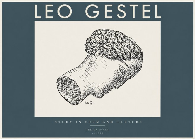 Leo Gestel Study in Form and Texture No2 - Plakát
