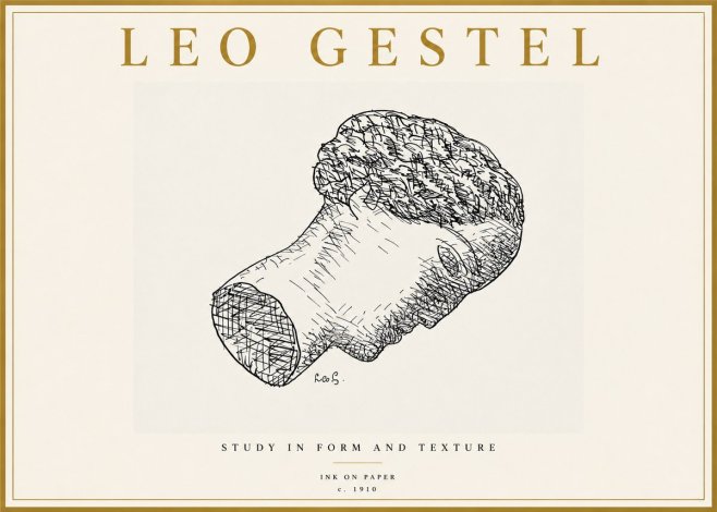 Leo Gestel Study in Form and Texture No5 - Plakát