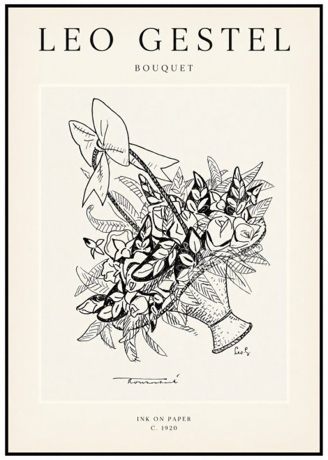 Leo Gestel Bouquet No1 - Plakát