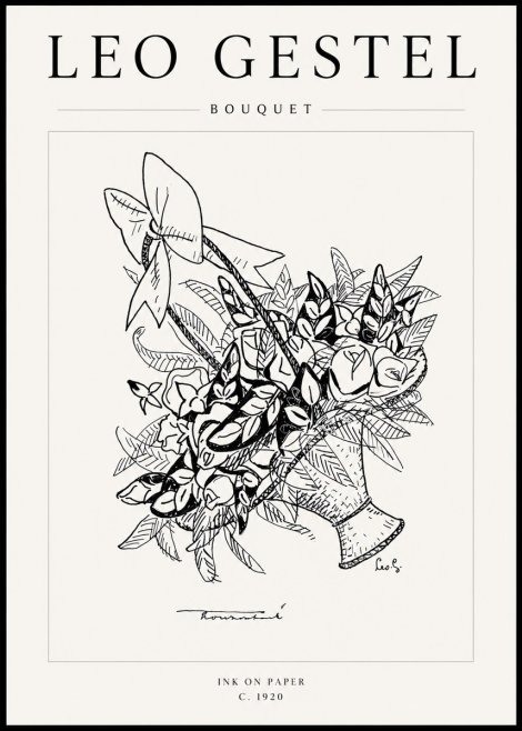 Leo Gestel Bouquet No4 - Plakát
