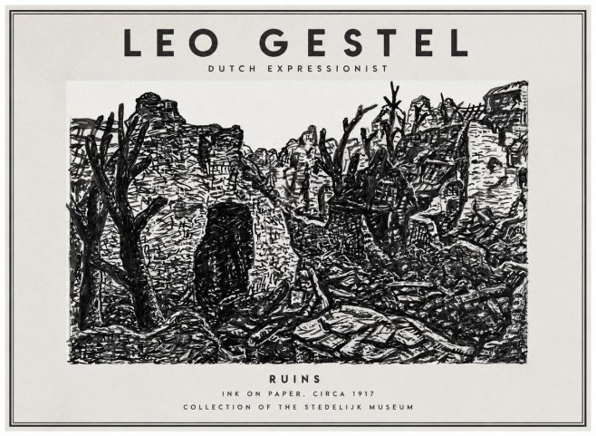 Leo Gestel Ruins No1 - Plakát