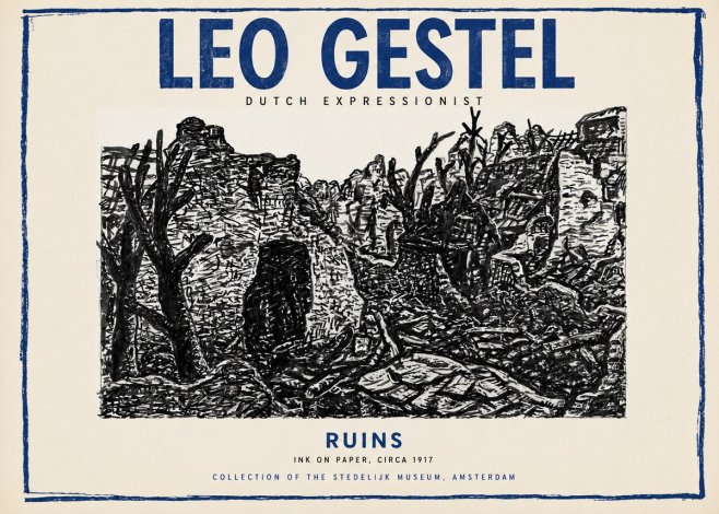 Leo Gestel Ruins No3 - Plakát