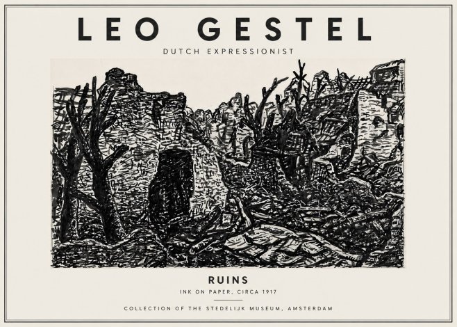 Leo Gestel Ruins No5 - Plakát