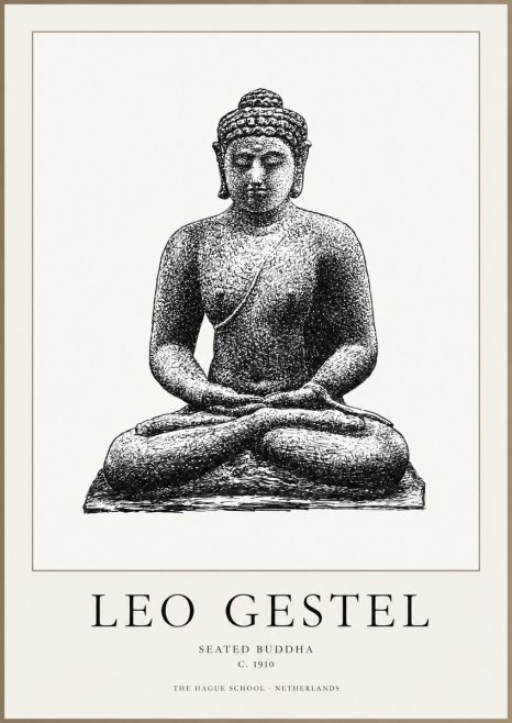 Leo Gestel Seated Buddha No1 - Plakát