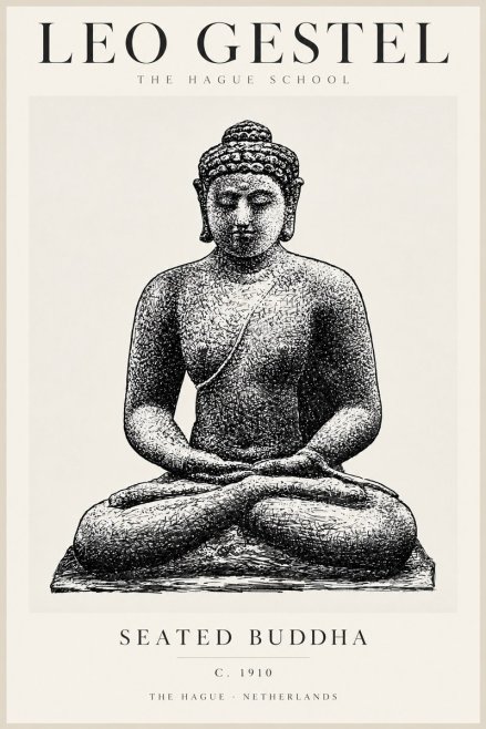 Leo Gestel Seated Buddha No2 - Plakát