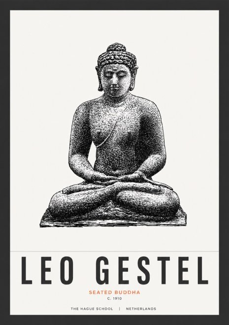 Leo Gestel Seated Buddha No3 - Plakát