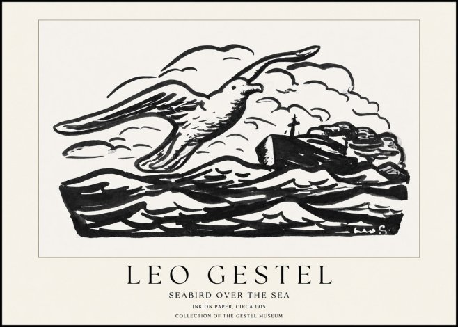 Leo Gestel Seabird over the Sea No1 - Plakát