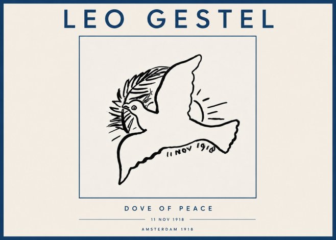 Leo Gestel Dove of Peace No4 - Plakát