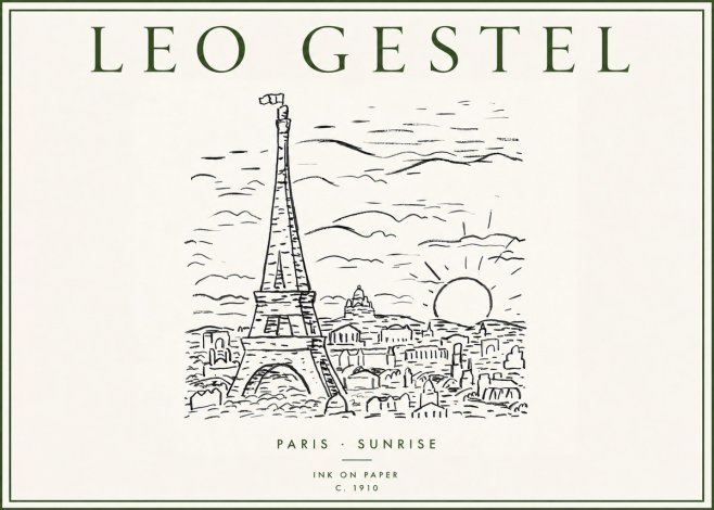 Leo Gestel Paris Sunrise No3 - Plakát