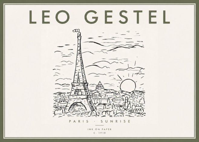 Leo Gestel Paris Sunrise No5 - Plakát