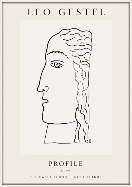 Leo Gestel Profile No1 - Plakát