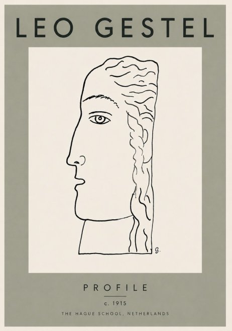 Leo Gestel Profile No3 - Plakát