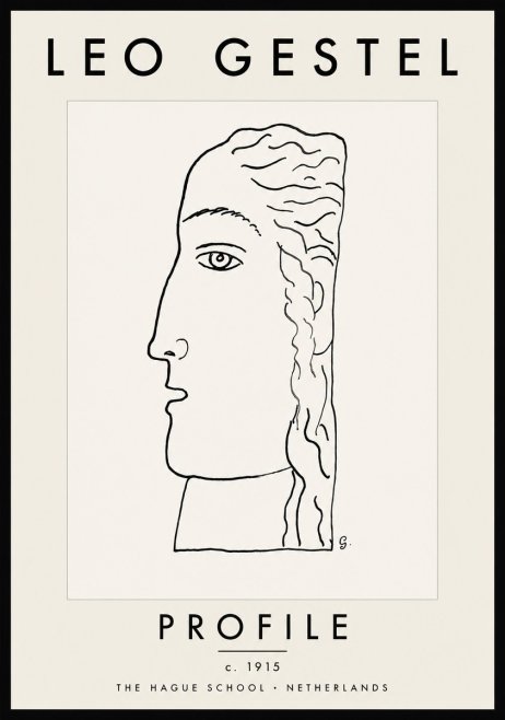 Leo Gestel Profile No5 - Plakát