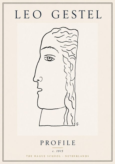 Leo Gestel Profile No6 - Plakát