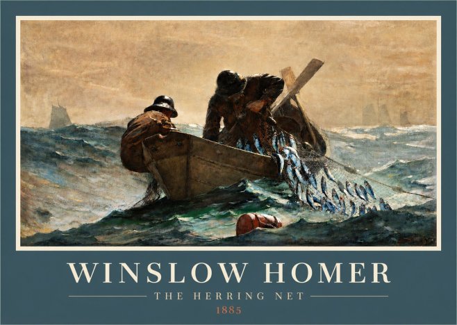 Winslow Homer The Herring Net I No3 - Plakát