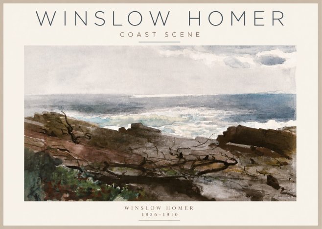 Winslow Homer Coast Scene No3 - Plakát
