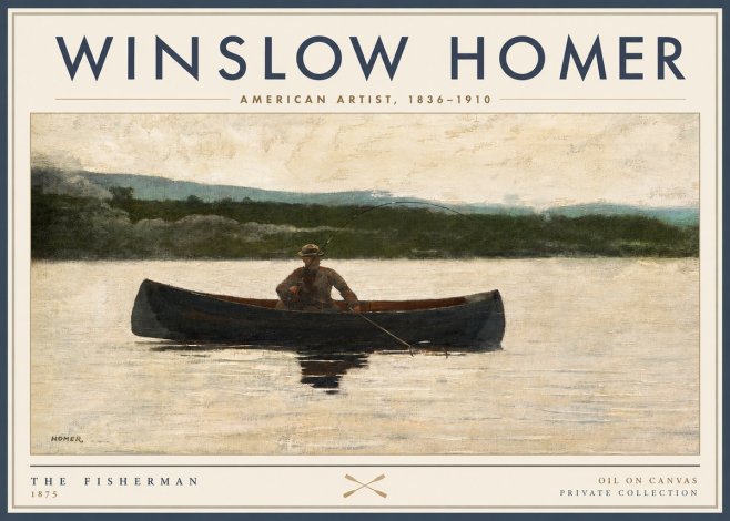 Winslow Homer The Fisherman No2 - Plakát