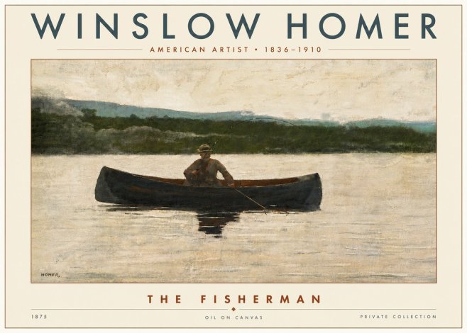 Winslow Homer The Fisherman No6 - Plakát